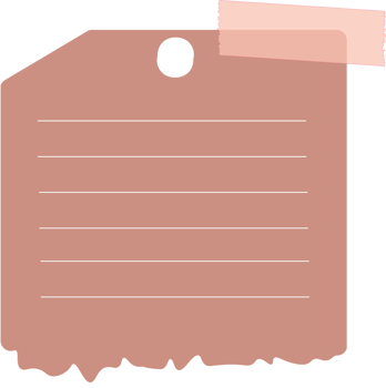 sticky notes with flat and pastel color png