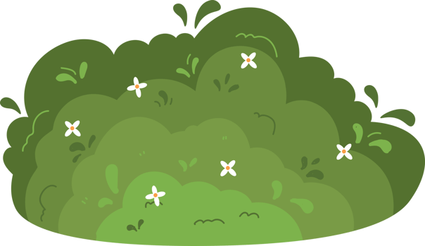 Green grass with flowers png