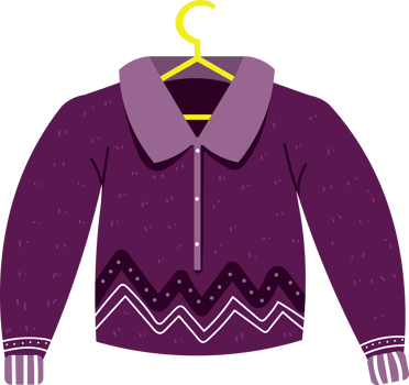 Winter clothes Illustration png