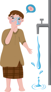 Muslim Boy Doing Ablution Step png