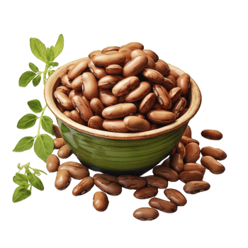 AI generated Red Beans transparent background PNG