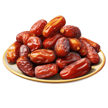 AI generated Concept of sweet and tasty food - dates, isolated on Transparent background png
