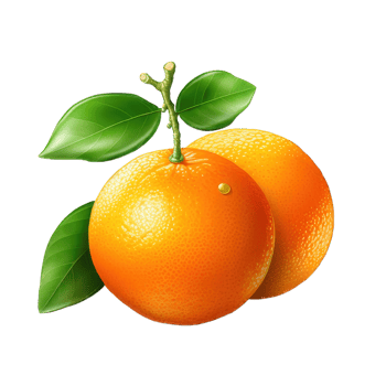 AI generated fresh orange on transparent Background PNG