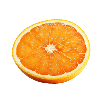 AI generated fresh orange on transparent Background PNG