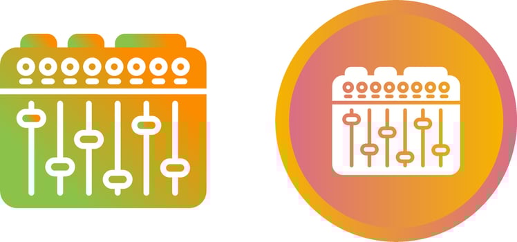 Sound Mixer Vector Icon