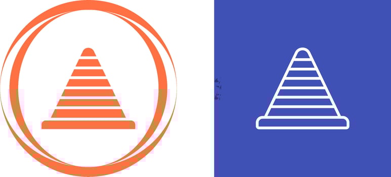 Traffic cone Vector Icon
