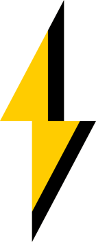 electric thunder bolt power icon png