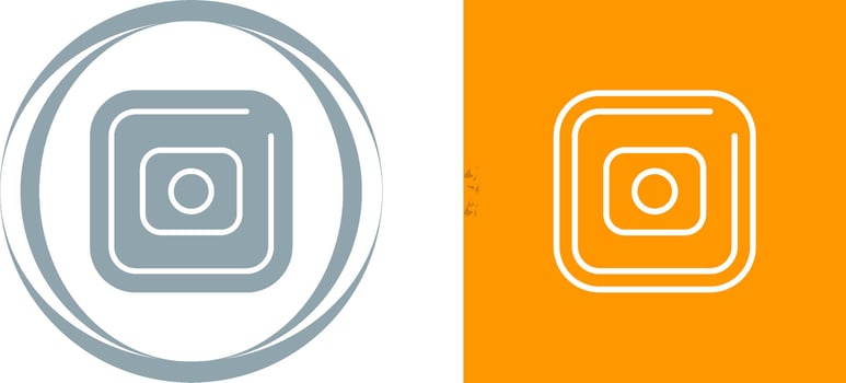 Record Square Vector Icon