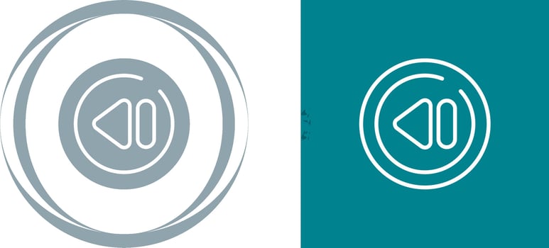 Previous Track Circle Vector Icon