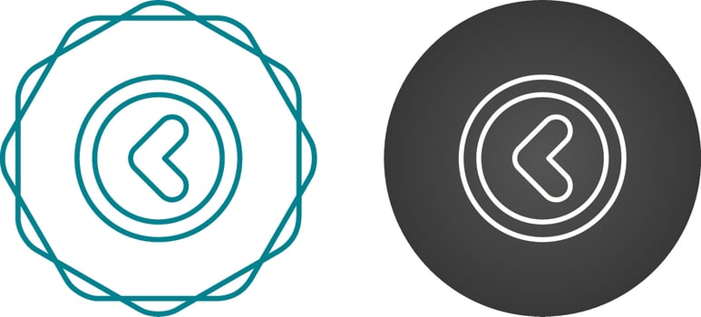 Angle Left Vector Icon