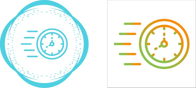 Time Fast Vector Icon