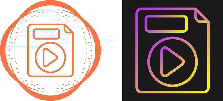 Video File Vector Icon