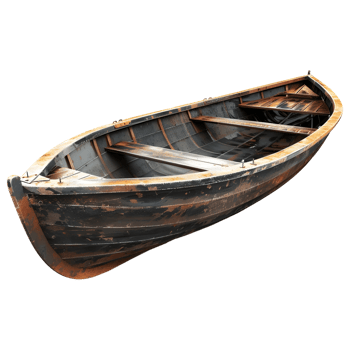 AI generated Vintage Ocean Boat or Ship on Transparent background - Ai Generated png