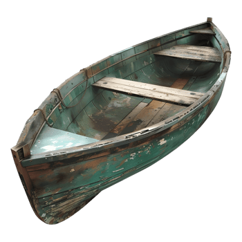 AI generated Vintage Ocean Boat or Ship on Transparent background - Ai Generated png
