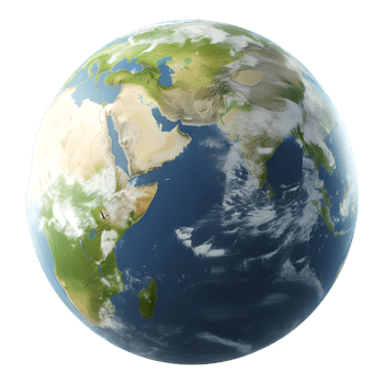 AI generated Earth From Space View on Transparent background - Ai Generated png