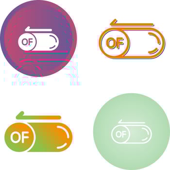 Of Button Vector Icon
