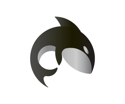 Modern Orca Logo vector