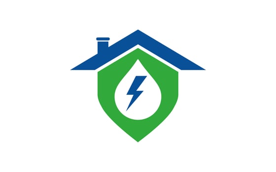 Energy House Logo design, Power Electric House vector Logo template