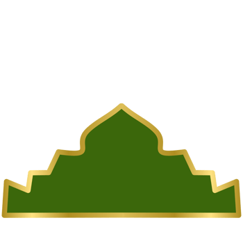 Golden line islamic border png