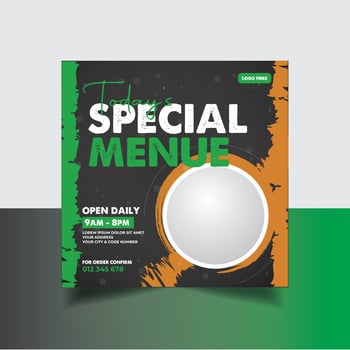 Food Flyer Design vector