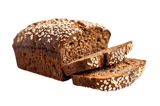 AI generated Multigrain bread isolated on transparent background png