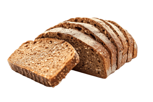 AI generated Multigrain bread isolated on transparent background png