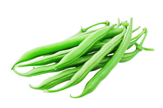 AI generated a pile of green beans isolated on transparent background png