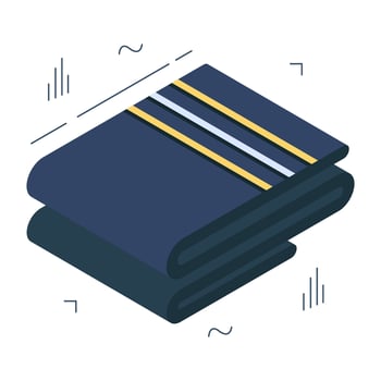 Modern design icon of towel vector