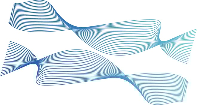 Wave line colorful abstract vector element