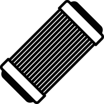 Air Filter glyph and line vector illustration