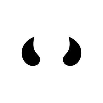 Devil Vector icon set. horn illustration sign collection. evil symbol or logo.