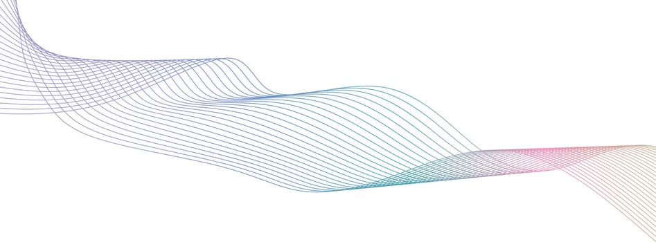 Wave line colorful abstract vector element