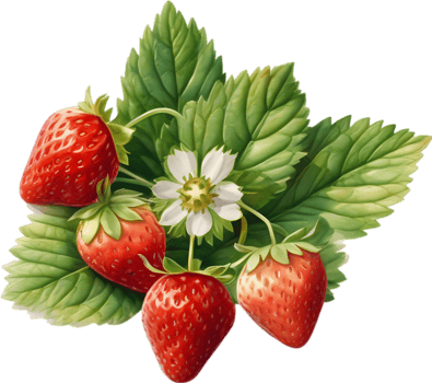 AI generated Watercolor painting of Strawberry. png