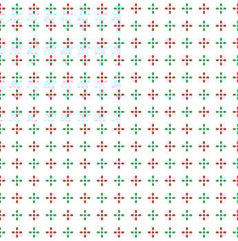 Seamless Geometric Shining Star Pattern, Shiny Star Red And Green On White Background, Christmas Theme vector