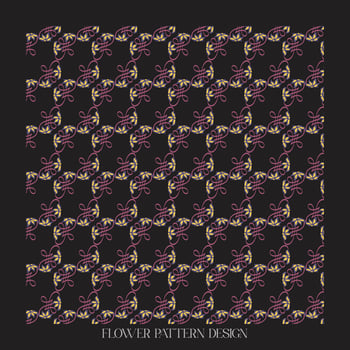 pattern with flowers vector
