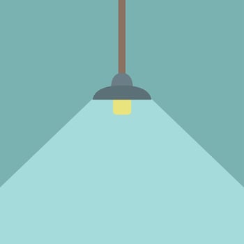simple lamp vector illustration