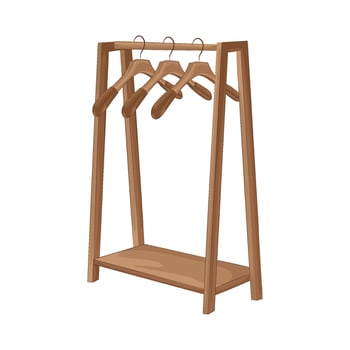 Illustration of clothes rack vector