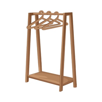 Illustration of clothes rack vector