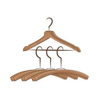 Illustration of clothes hanger vector