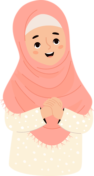 Cute islamic girl child png