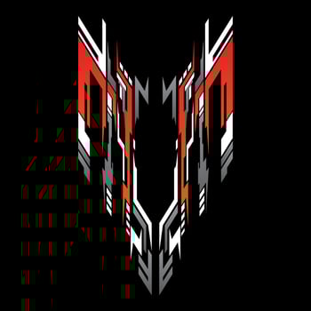 Sport racing car stickers stripe abstract shape . vinyl decal templates isolated set vector