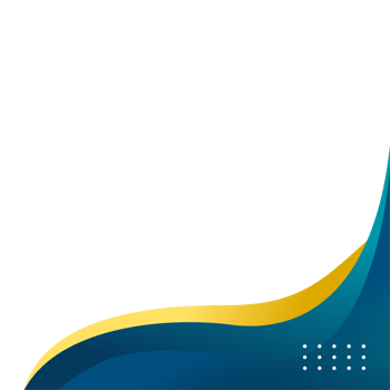 Blue and gold abstract corner border for business or certificate design in gradient color png