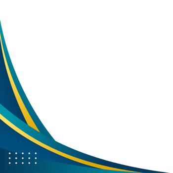 Blue and gold abstract corner border for business or certificate design in gradient color png