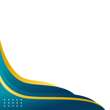 Blue and gold abstract corner border for business or certificate design in gradient color png