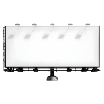 AI generated Blank Billboard on Transparent background - Ai Generated png