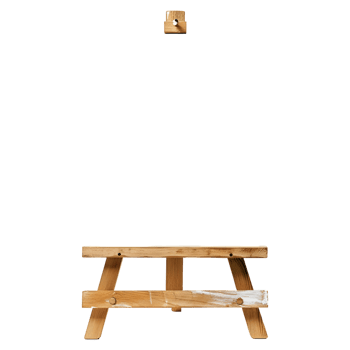 AI generated Blank Canvas on Wooden Stand on Transparent background - Ai Generated png