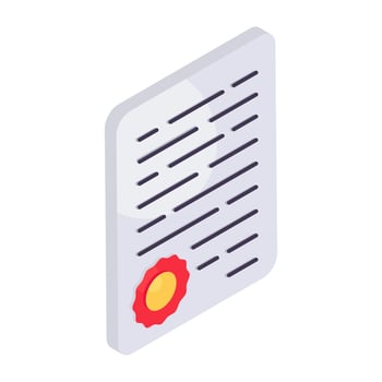 Premium download icon of contract vector