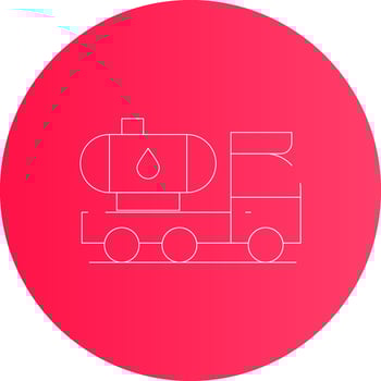 Tanker Truck Creative Icon Design vector