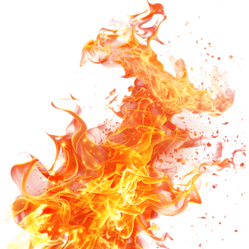 AI generated Fire on Transparent background - Ai Generated png