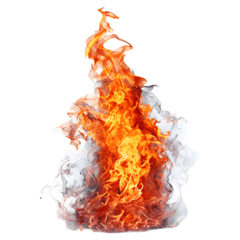 AI generated Fire on Transparent background - Ai Generated png